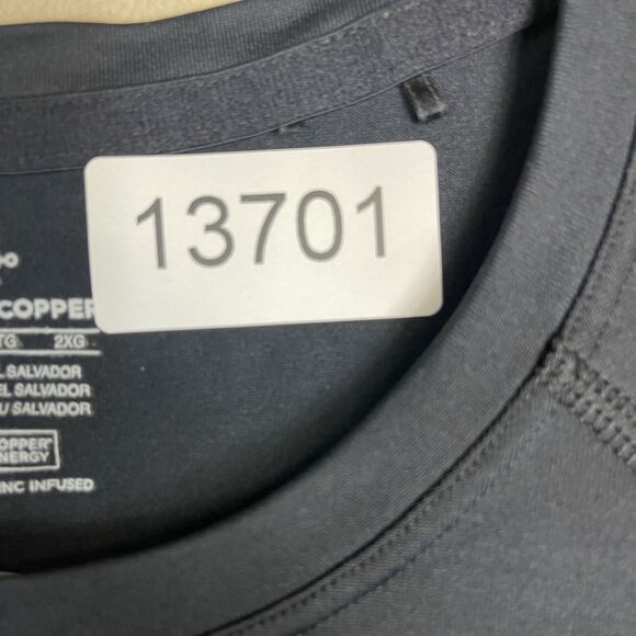 Tommie Copper T Shirt Mens‎ XXL Black Copper Zinc Infused Short Sleeve Tee Adult - Picture 10 of 10